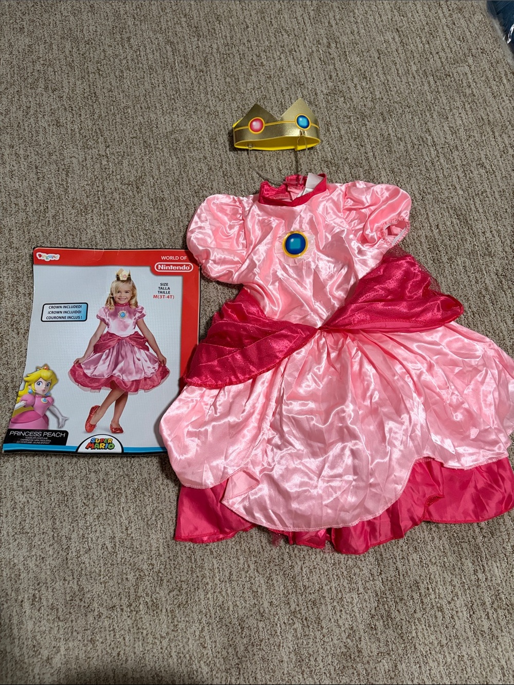 Disguise Pink Princess Dress with Gold Crown